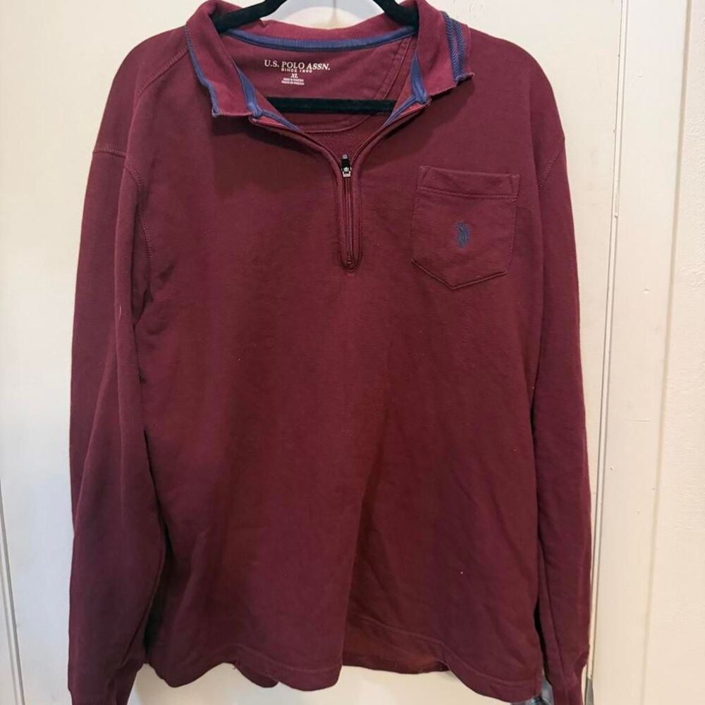 Polo-ralph-lauren Men's Burgundy and Red Sweatshirt